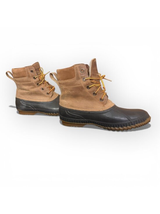Sorel Mens Waterproof Leather Duck Boots Durable Winter Traction Sole - Size 12 main image 6
